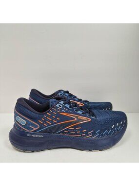Brooks Glycerin 20 Men's Navy & Orange Running Shoes US Size 9B